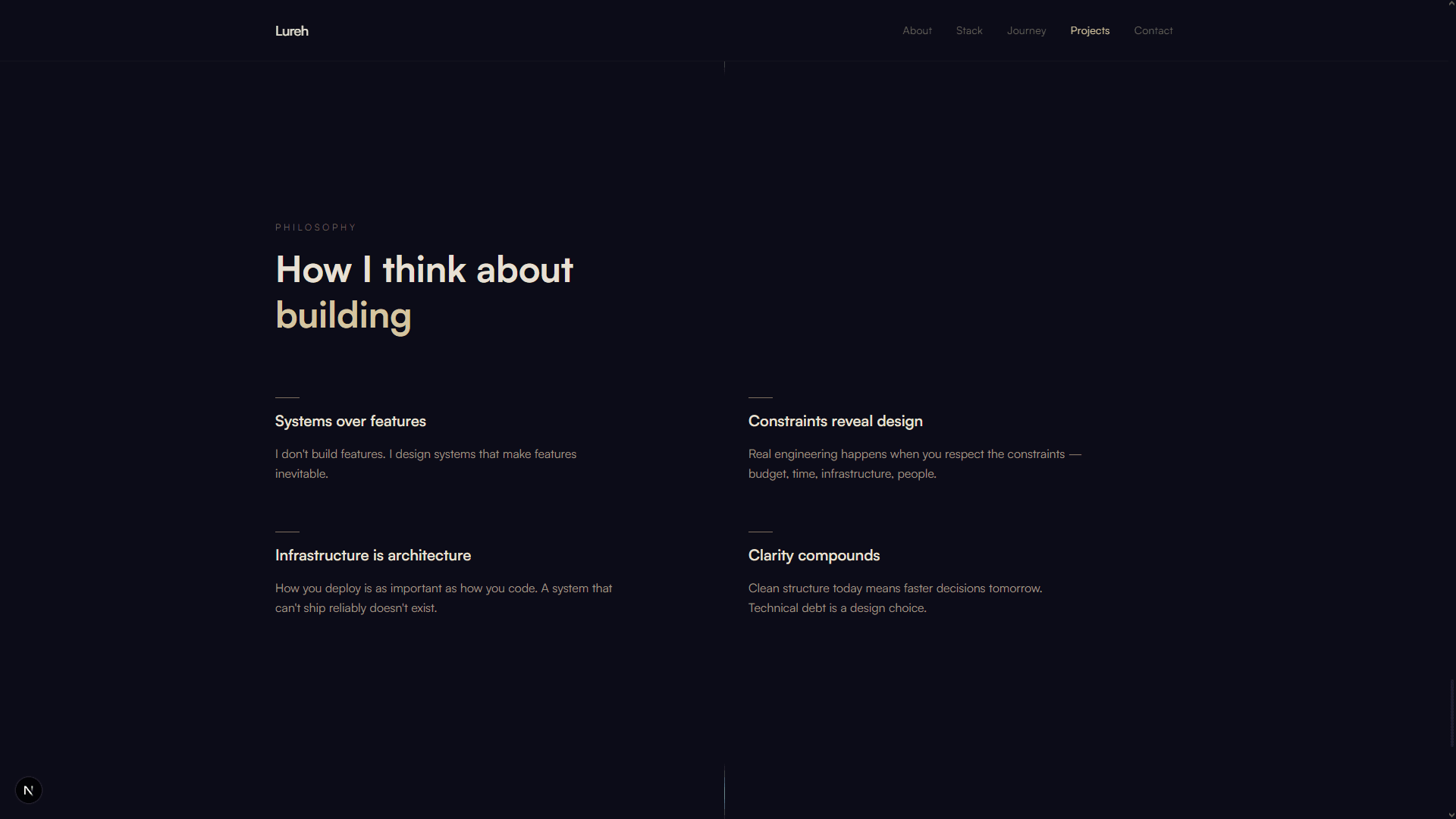 This Portfolio screenshot 1